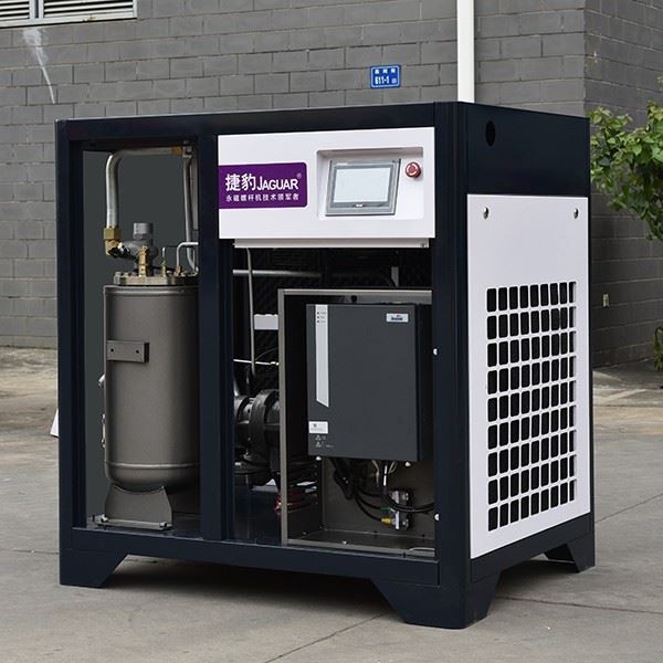 inside view of permanent variable speed drive air compressor